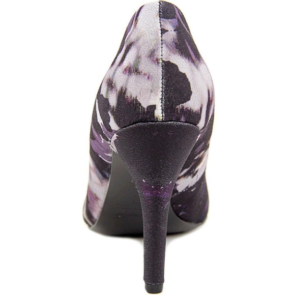 Nine West Gazebo 2 Purple Canvas Stiletto Pumps - Picture 3 of 7